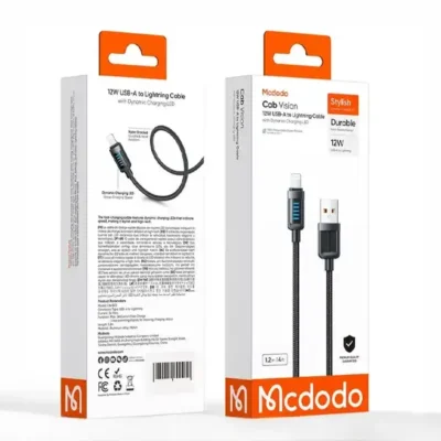 کابل شارژ لایتنینگ 12 وات مک دودو Mcdodo Cab Vision Cable CA-0320 7