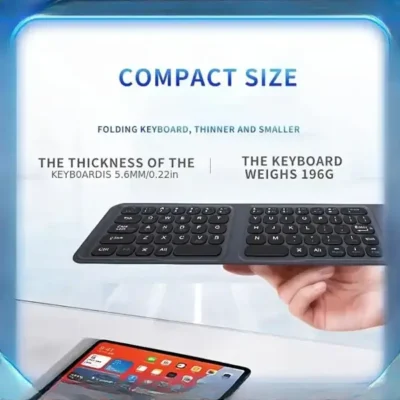 کیبورد تاشو بلوتوثی کوتسی Coteci Folding Keyboard TRI-MODE OF-051 3