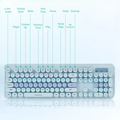 موس و کیبورد بی سیم کوتسی Coteci Keyboard Set OF-054 5