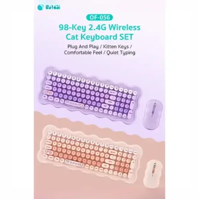موس و کیبورد بی سیم کوتسی Coteci Mouse And Keyboard Set OF-056 3