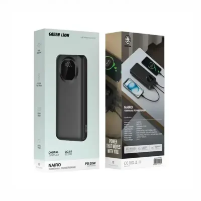 پاور بانک 10000 گرین لاین Green Lion Nairo PD 20W Power Bank GNNAR10PBPDBK 3
