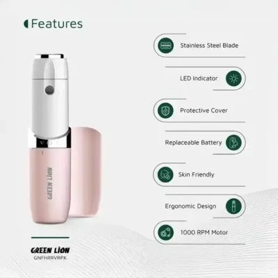 ماشین اصلاح صورت بانوان گرین لاین Green Lion Facial Hair Remover GNFHRRVRPK 3