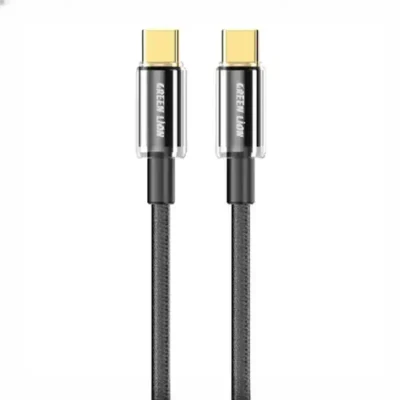 کابل شارژ دو سر تایپ سی 1 متر گرین لاین Green Lion USB-C to USB-C Tough Cable GNTPTGH60CTCBK