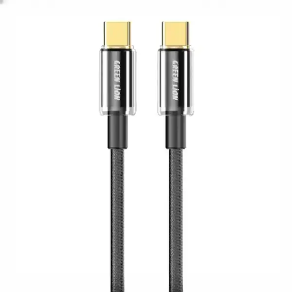 کابل شارژ دو سر تایپ سی 1 متر گرین لاین Green Lion USB-C to USB-C Tough Cable GNTPTGH60CTCBK