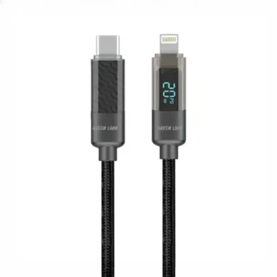 کابل شارژ لایتنینگ به تایپ سی 1 متر گرین لاین Green Lion Digital Display Cable GNUBCTLTGDBK