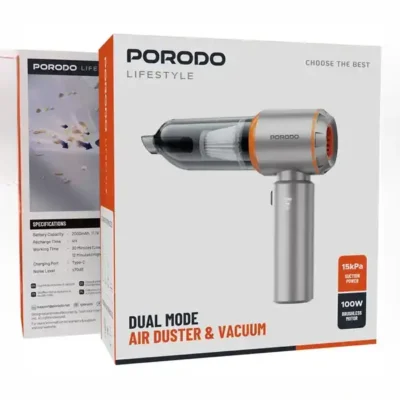 جارو شارژ و دمنده پرودو Porodo Lifestyle Dual Mode Air Duster & Vacuum PDLFST042BK 2