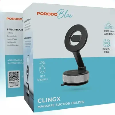 هولدر وکیومی پرودو Porodo Blue Clingx MagSafe Suction Holder PBCT080BK 3