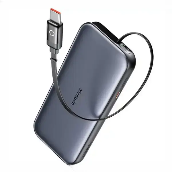 پاوربانک 45 وات 10000 با کابل تایپ سی جمع شونده مک دودو Mcdodo Power Bank MC-5920