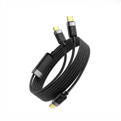 کابل سه سر تایپ سی با بدنه مگنتی مک دودو Mcdodo Magnetic Self - Winding CA-7380 2