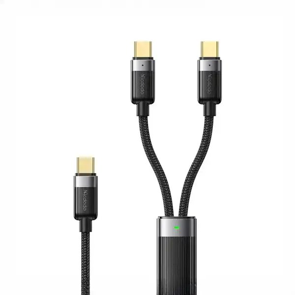 کابل سه سر تایپ سی با بدنه مگنتی مک دودو Mcdodo Magnetic Self - Winding CA-7380