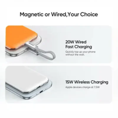 پاوربانک وایرلس مگنتی 5000 مک دودو Mcdodo Meta Air Power Bank MC-2931 8
