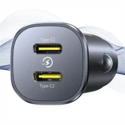 شارژر فندکی دو پورت تایپ سی 30 وات بیسوس Baseus GoTrip DP1 Car Charger BS-C15C2 2