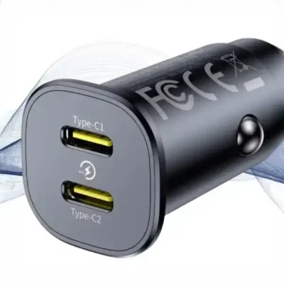 شارژر فندکی دو پورت تایپ سی 30 وات بیسوس Baseus GoTrip DP1 Car Charger BS-C15C2 3