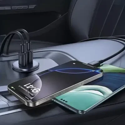 شارژر فندکی دو پورت تایپ سی 30 وات بیسوس Baseus GoTrip DP1 Car Charger BS-C15C2 5