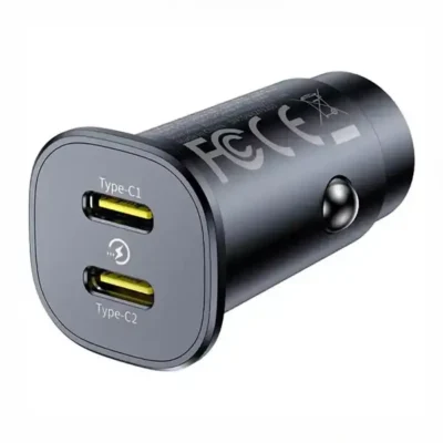 شارژر فندکی دو پورت تایپ سی 30 وات بیسوس Baseus GoTrip DP1 Car Charger BS-C15C2