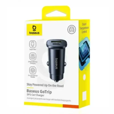 شارژر فندکی دو پورت 30 وات بیسوس Baseus GoTrip DP1 Car Charger BS-C15C1 3