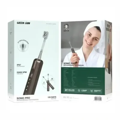 مسواک برقی هوشمند گرین لاین Green Lion Sonic Pro Rechargeable Toothbrush GNGTB14TBBR 3