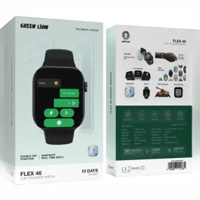 ساعت هوشمند 2.06 اینچ گرین لاین Green Lion Flex 46 IPS Smart Watch GNFLX46MMSW 6