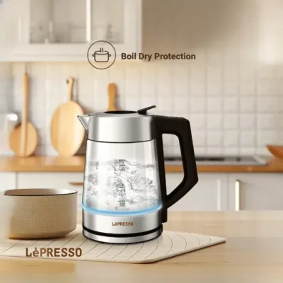 کتری برقی لپرسو LePresso Multi-Temperature Illuminated Glass Kettle LPCFFM0008 7