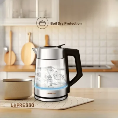 کتری برقی لپرسو LePresso Multi-Temperature Illuminated Glass Kettle LPCFFM0008 10
