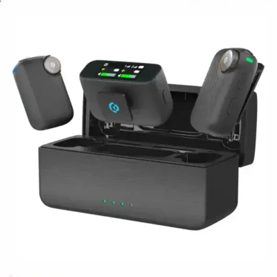 میکروفون بی سیم پاورولوژی Powerology Pure Q1 AI Noise-Cancelling Microphone PWS20BK