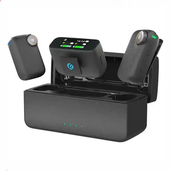 میکروفون بی سیم پاورولوژی Powerology Pure Q1 AI Noise-Cancelling Microphone PWS20BK