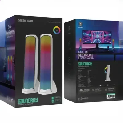 اسپیکر گیمینگ گرین لاین Green Lion Soundray Gaming Speakers GNSDRAYSPWH 4
