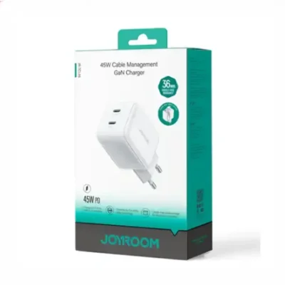 آداپتور دو پورت 45 وات با کابل تایپ سی جویروم Joyroom JR-TCL05 2