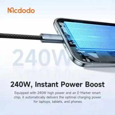 کابل دو سر تایپ سی 240 وات 1.2 متر مک دودو Mcdodo Cab Luma CA-7080 4