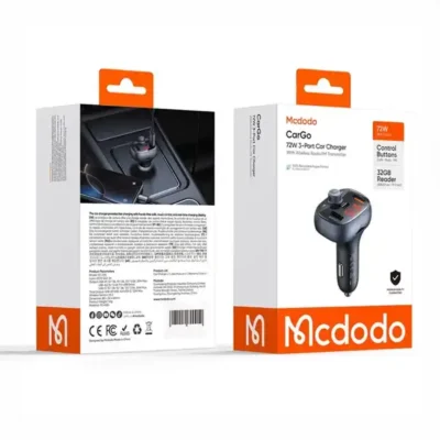 شارژر فندکی 72 وات و پخش کننده بلوتوث مک دودو Mcddodo Car Charger And FM Transmitter CC-5950 3