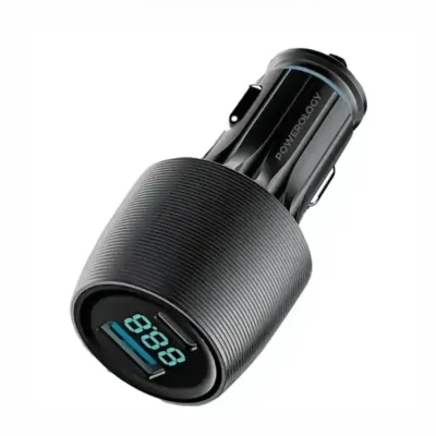 شارژر فندکی 2 پورت 83 وات با کابل همراه پاورولوژی Powerology Velox 83W Dual-Port Car Charger PCCSR020C 2
