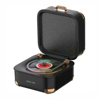 اسپیکر بلوتوثی گرین لاین Green Lion Gramo Vinyl Wireless Speaker GNGRMSPKRWH