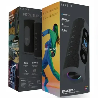 اسپیکر بلوتوثی لولو Levelo Bassbeat Portable Speaker LVLBASSBSPKRBK 4