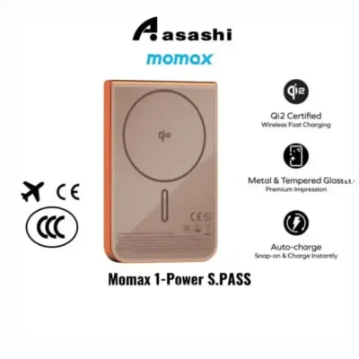 پاوربانک وایرلس 5000 مومکس Momax 1-Power S.Pass Power Bank IP161Q2 4