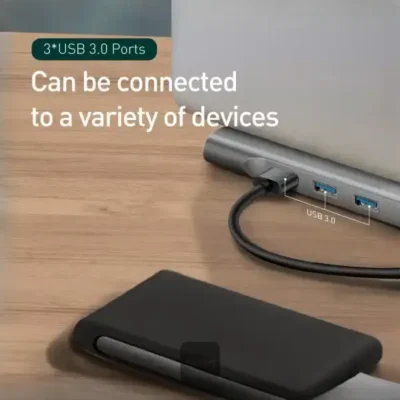 هاب تایپ سی 11 پورت بیسوس Baseus Elitejoy 11-Port Type-C Hub Adapter CATSX-G0G 5