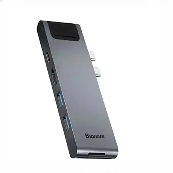 هاب تایپ سی 7 پورت مک بوک بیسوس Baseus Tunderbolt C+Pro Hub CAHUB-L0G