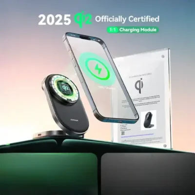 هولدر و شارژر وایرلس جویروم JR-W17 3-in-1 Wireless Charger 6