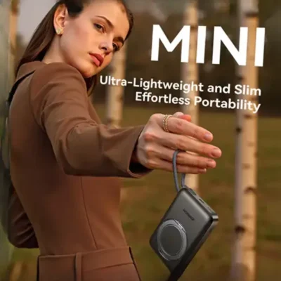 پاور بانک10000 مگنتی 22.5 وات جویروم Joyroom JR-PBM02 3in1 magnetic mobile power bank 4
