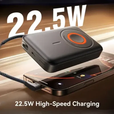 پاور بانک10000 مگنتی 22.5 وات جویروم Joyroom JR-PBM02 3in1 magnetic mobile power bank 5
