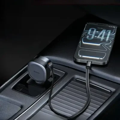 شارژر فندکی 75 وات با کابل جمع شونده مک دودو Mcdodo FreeGo Car Charger CC-1560 2