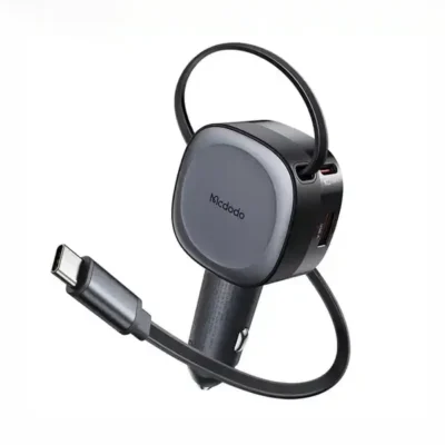 شارژر فندکی 75 وات با کابل جمع شونده مک دودو Mcdodo FreeGo Car Charger CC-1560