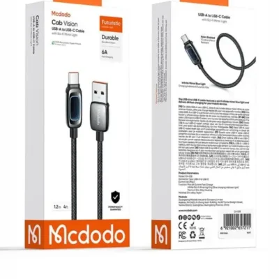 کابل شارژ USB به تایپ سی 6 آمپر مک دودو MCDODO CA-0380 6
