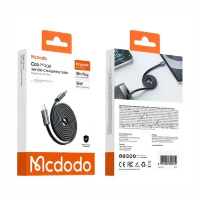 کابل تایپ سی به لایتنینگ با بدنه مگنتی 36 وات مک دودو Mcdodo Cab Mage Cable CA-9910 5