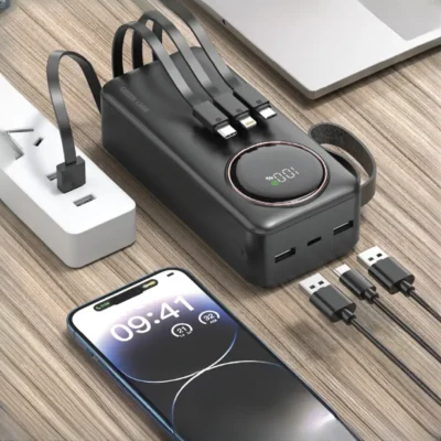 پاور بانک 30000 با کابل گرین لاین Green Lion Power Pulse Power Bank GNPWRPS30KBK 3