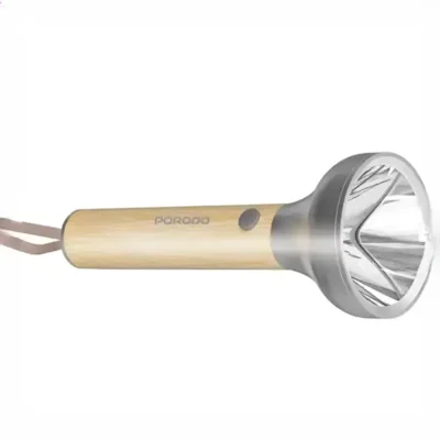 چراغ قوه شارژی چوبی پرودو Porodo Birch 300 Wooden LED Flashlight PDA90502WD 5