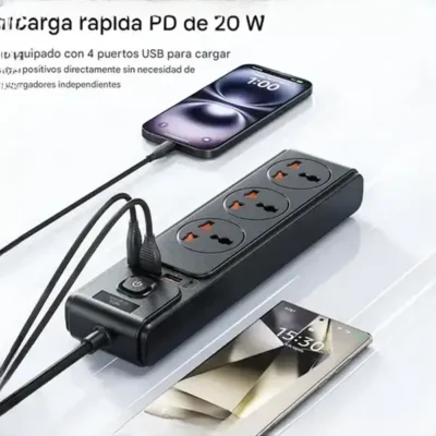 چند راهی برق 2500 وات جویروم JOYROOM 7-in-1 Versatile Power Strip JR-TE1 2