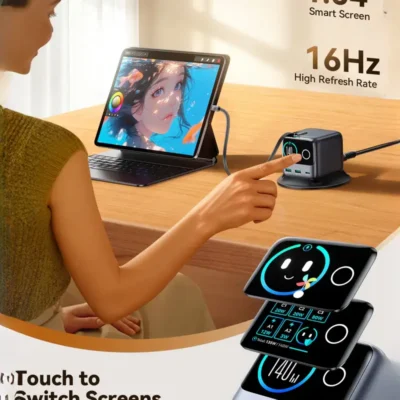 شارژر هوشمند رومیزی 140 وات با نمایشگر جویروم JOYROOM JR-TRD01 PODIX 140W 11