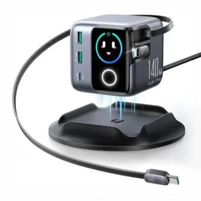 شارژر هوشمند رومیزی 140 وات با نمایشگر جویروم JOYROOM JR-TRD01 PODIX 140W