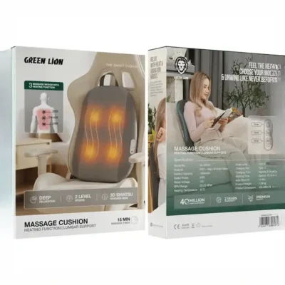 بالش و ماساژور گرین لاین Green Lion Massage Cushion GNMG37CUSHGY 3