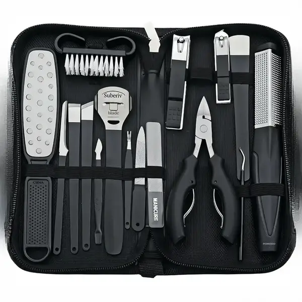 ست ۱۶ کاره مانیکور و پدیکور ناخن‌ پرودو Porodo Manicure & PedicureSet PDLFST8010BK
